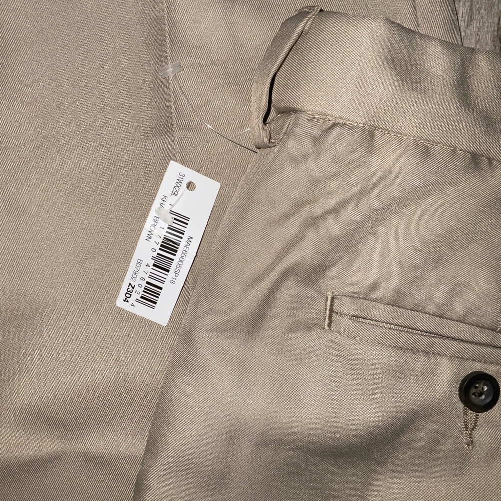Men's new Amazon essentials khaki Tan Pants size 31 29 - Picture 4 of 4
